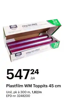 Storcash Wrapmaster Plastfilm WM Toppits tilbud