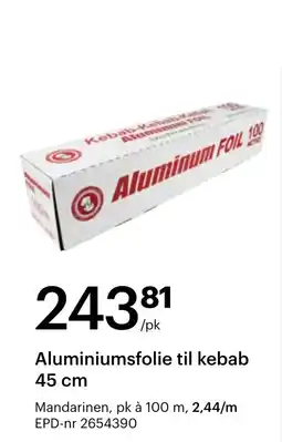 Storcash Mandarinen Aluminiumsfolie til kebab tilbud