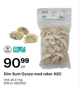 Storcash Dim Sum Gyoza med reker ASC tilbud
