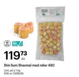 Storcash Dim Sum Shaomai med reker ASC tilbud