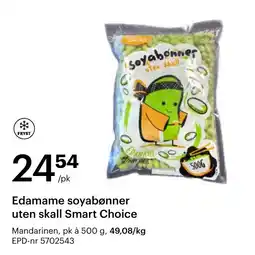 Storcash Smart Choice Edamame soyabønner uten skall tilbud
