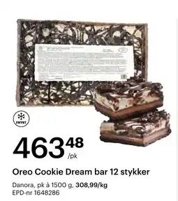 Storcash Danora Oreo Cookie Dream bar tilbud