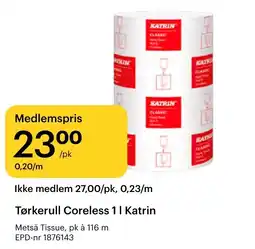 Storcash Tørkerull Coreless 1 | Katrin tilbud