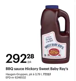 Storcash Sweet Baby Ray's BBQ sauce Hickory tilbud