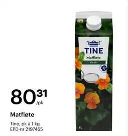 Storcash Tine Matfløte tilbud