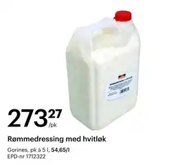 Storcash Gorines Rømmedressing med hvitløk tilbud