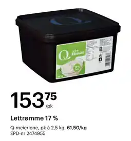 Storcash Q-lettrømme 17 % tilbud