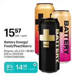 Storcash Battery Energy/Fresh/Peachberry tilbud