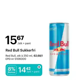 Storcash Red Bull Sukkerfri tilbud