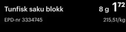 Storcash Tunfisk saku blokk tilbud