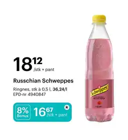 Storcash Russchian Schweppes tilbud