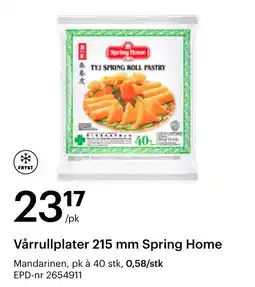 Storcash Spring Home Vårrullplater 215 mm tilbud