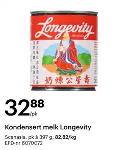 Storcash Longevity kondensert melk tilbud
