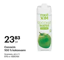 Storcash Cocoxim 100 % kokosvann tilbud