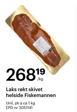 Storcash Fiskemannen laks røkt skivet tilbud