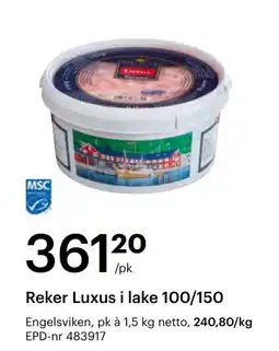 Storcash Reker Luxus i lake 100/150 tilbud