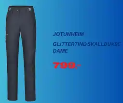 Sport 1 Jotunheim glittertind skallbukse dame tilbud