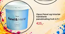 Montér Opus panel og interiør halvblank panelmaling hvit tilbud