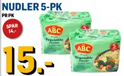 Price Lagerbutikk mi ABC Nudler 5-PK tilbud