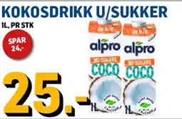 Price Lagerbutikk Alpro Kokosdrikk U/sukker tilbud