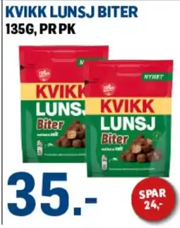 Price Lagerbutikk Kvikk Lunsj Biter tilbud