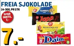 Price Lagerbutikk Freia sjokolade tilbud