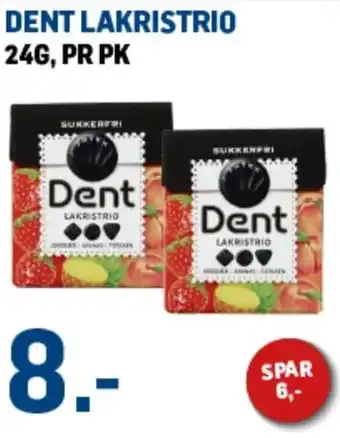 Price Lagerbutikk Dent Lakristrio tilbud