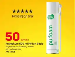 Byggmax Midun Basic Fugeskum tilbud