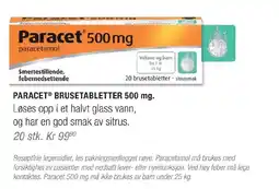 Ditt Apotek Paracet brusetabletter 500 mg tilbud
