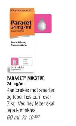 Ditt Apotek Paracet mikstur tilbud