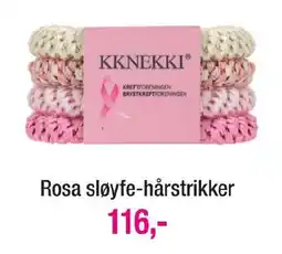 Ditt Apotek KkneKKI rosa sløyfe-hårstrikker tilbud