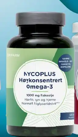 Ditt Apotek Nycoplus Høykonsentrert Omega-3 tilbud