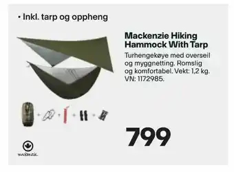 XXL Sport Mackenzie Hiking Hammock With Tarp tilbud