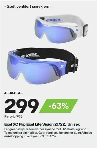 XXL Sport Exel XC Flip Exel Lite Vision 21/22, Unisex tilbud