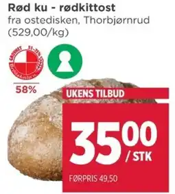 Meny Rød ku - rødkittost tilbud