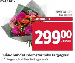 Meny Gavebukett tilbud