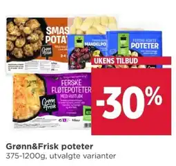 Meny Grønn&Frisk poteter tilbud