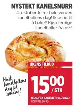 Meny Kanelboller tilbud