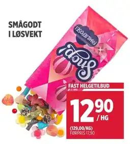 Meny Sugus Familiepose tilbud
