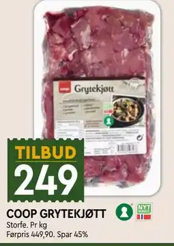 Coop Mega COOP GRYTEKJØTT tilbud