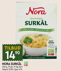Coop Mega NORA SURKÅL tilbud