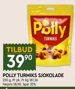 Coop Mega POLLY TURMIKS SJOKOLADE tilbud
