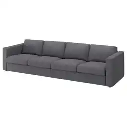 IKEA Vimle 4-seters sofa, Gunnared mellomgrå tilbud
