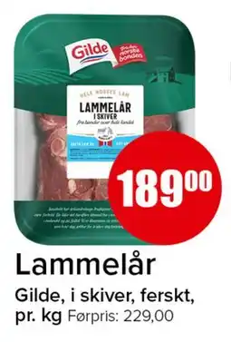 Spar Lammelår tilbud