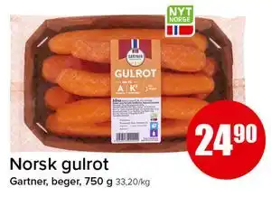 Spar Norsk gulrot tilbud
