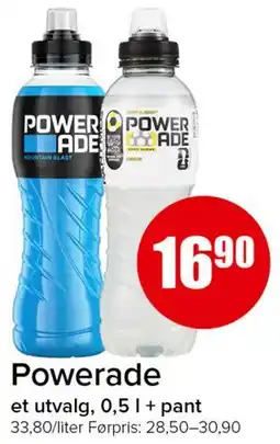 Spar Powerade tilbud