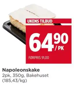 Meny Napoleonskake tilbud