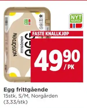Meny Egg frittgående tilbud