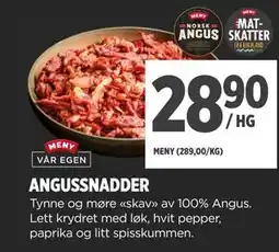 Meny ANGUSSNADDER tilbud