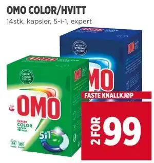 Meny OMO COLOR/HVITT tilbud